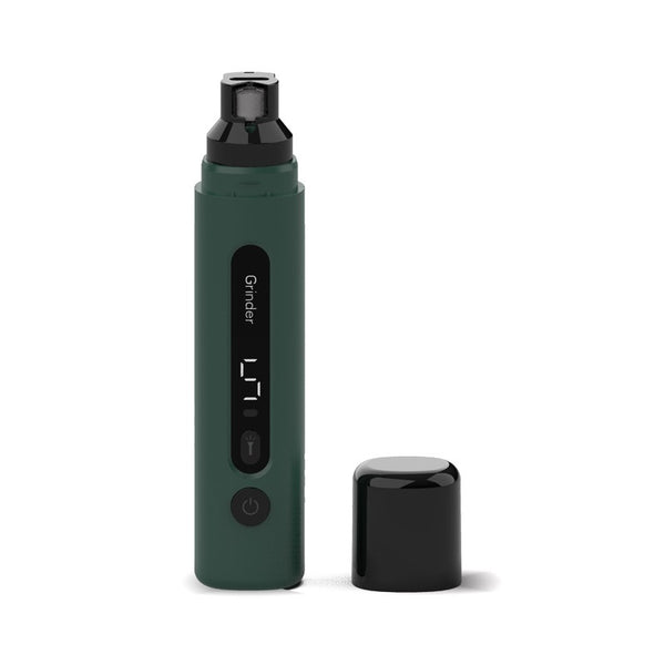 Green nail grinder with its speed display