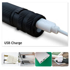 USB charging port on the flashlight