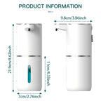 Size diagram of the soap dispenser