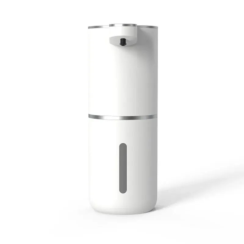 White soap dispenser