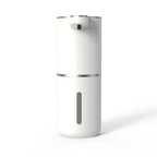 White soap dispenser