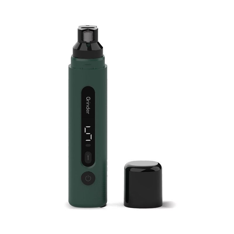 Green nail grinder with its speed display