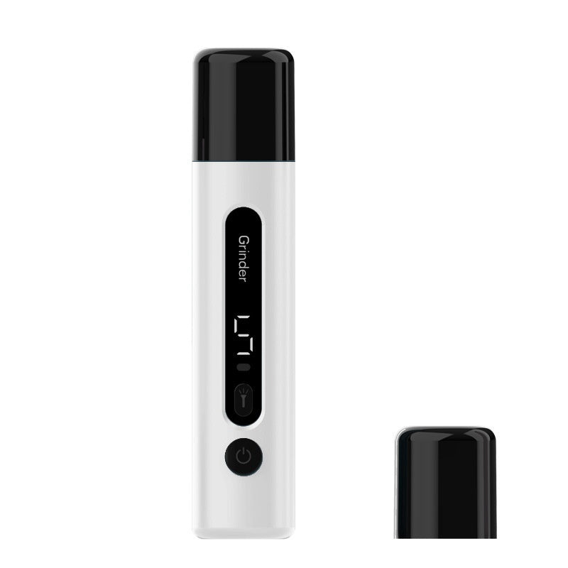White nail grinder and its cap