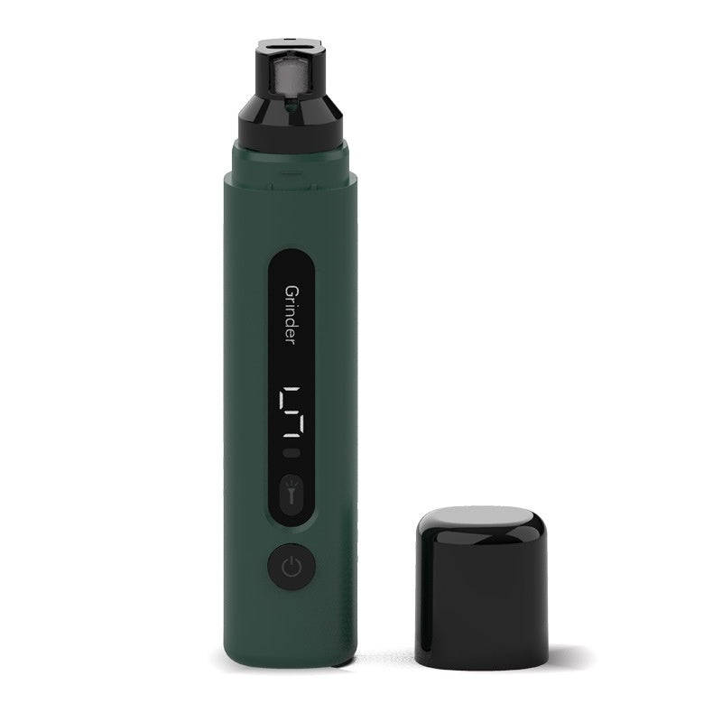 Green nail grinder and its cap