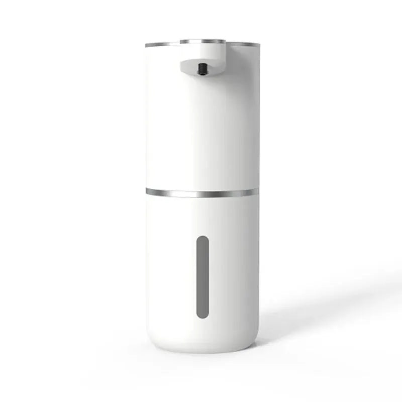 White soap dispenser from the front