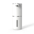 White soap dispenser from the front