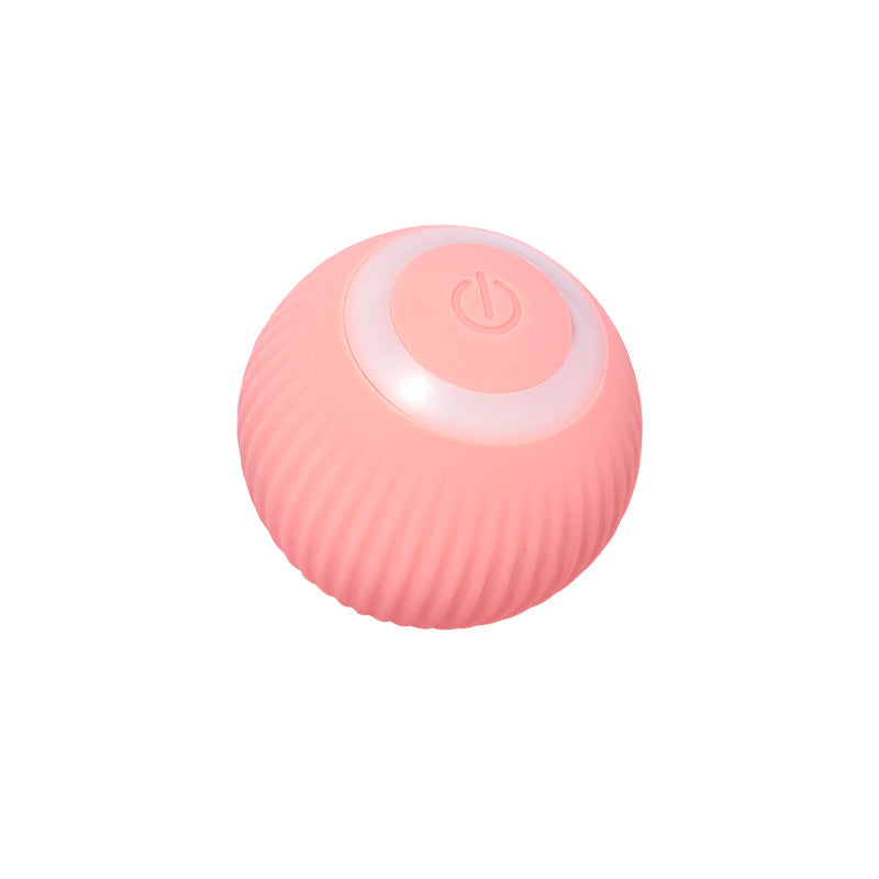 Pink rolling ball