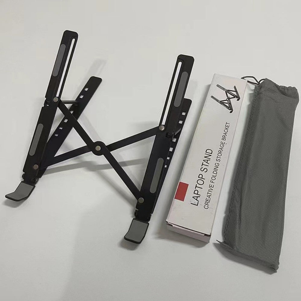 Laptop stand beside its box