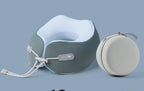 Dark green neck pillow and storage case