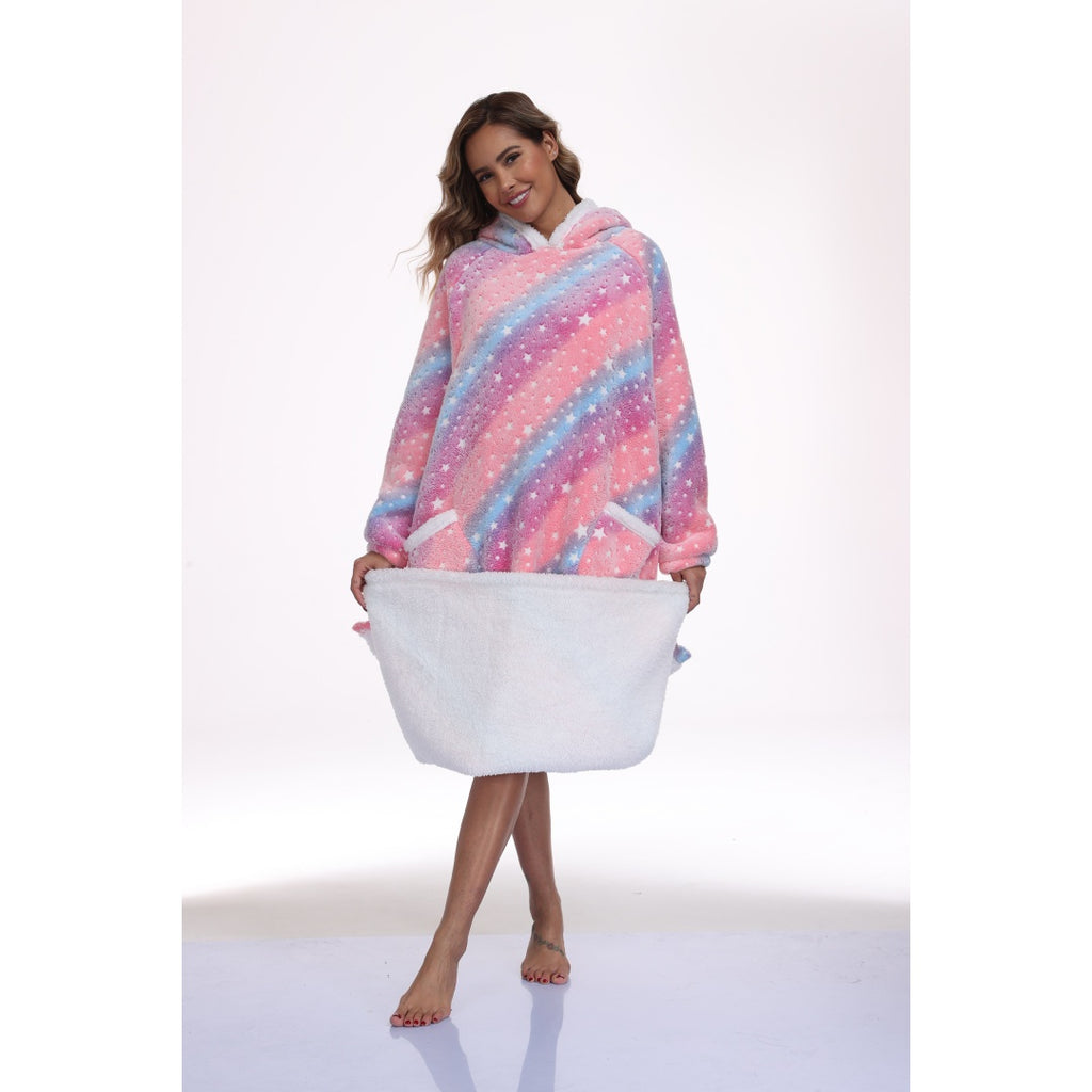 Hem lifted to show the cream lining