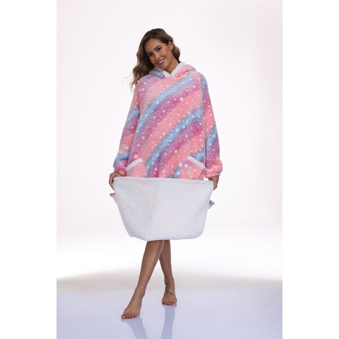 Hem lifted to show the cream lining